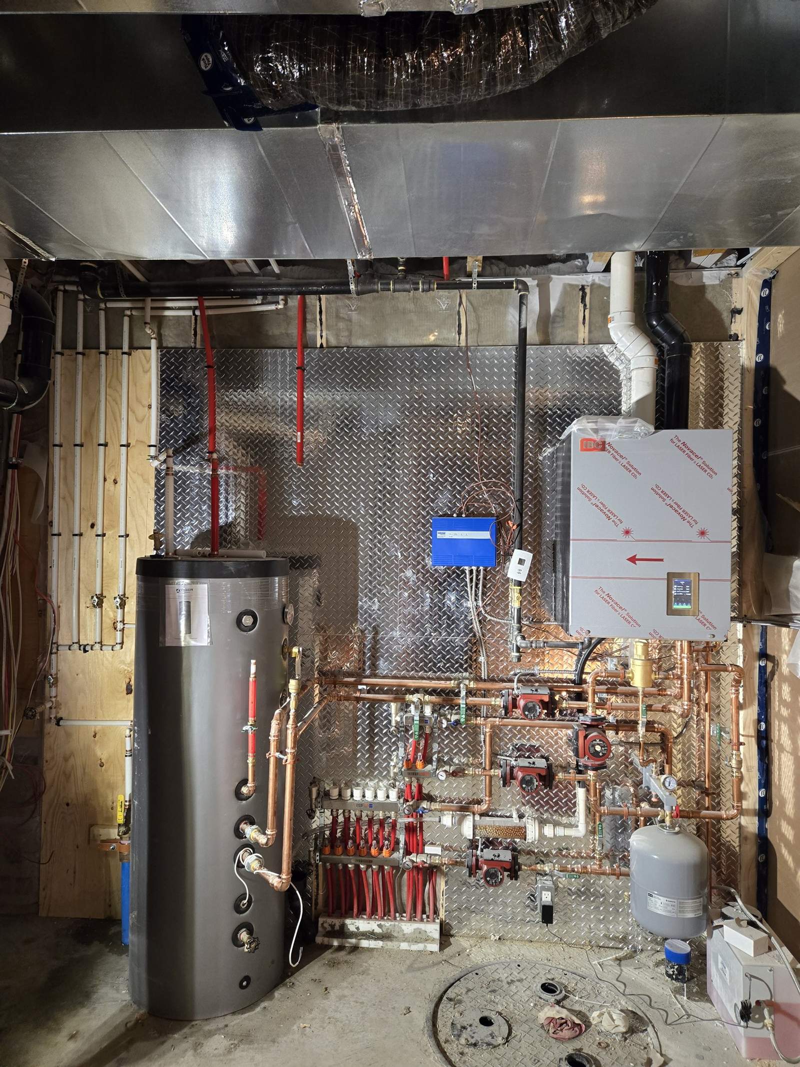 Calgary boiler manifold and circulators serviced by DNB