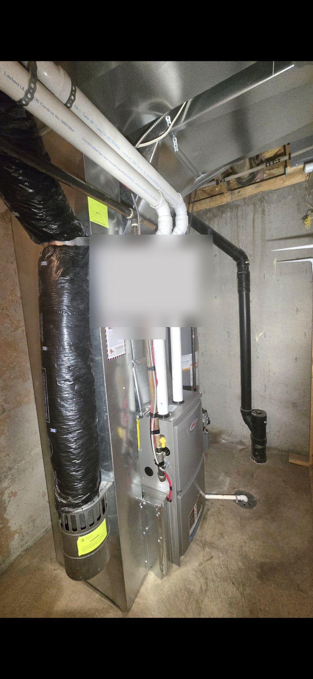 High-efficiency furnace installed by DNB in Calgary