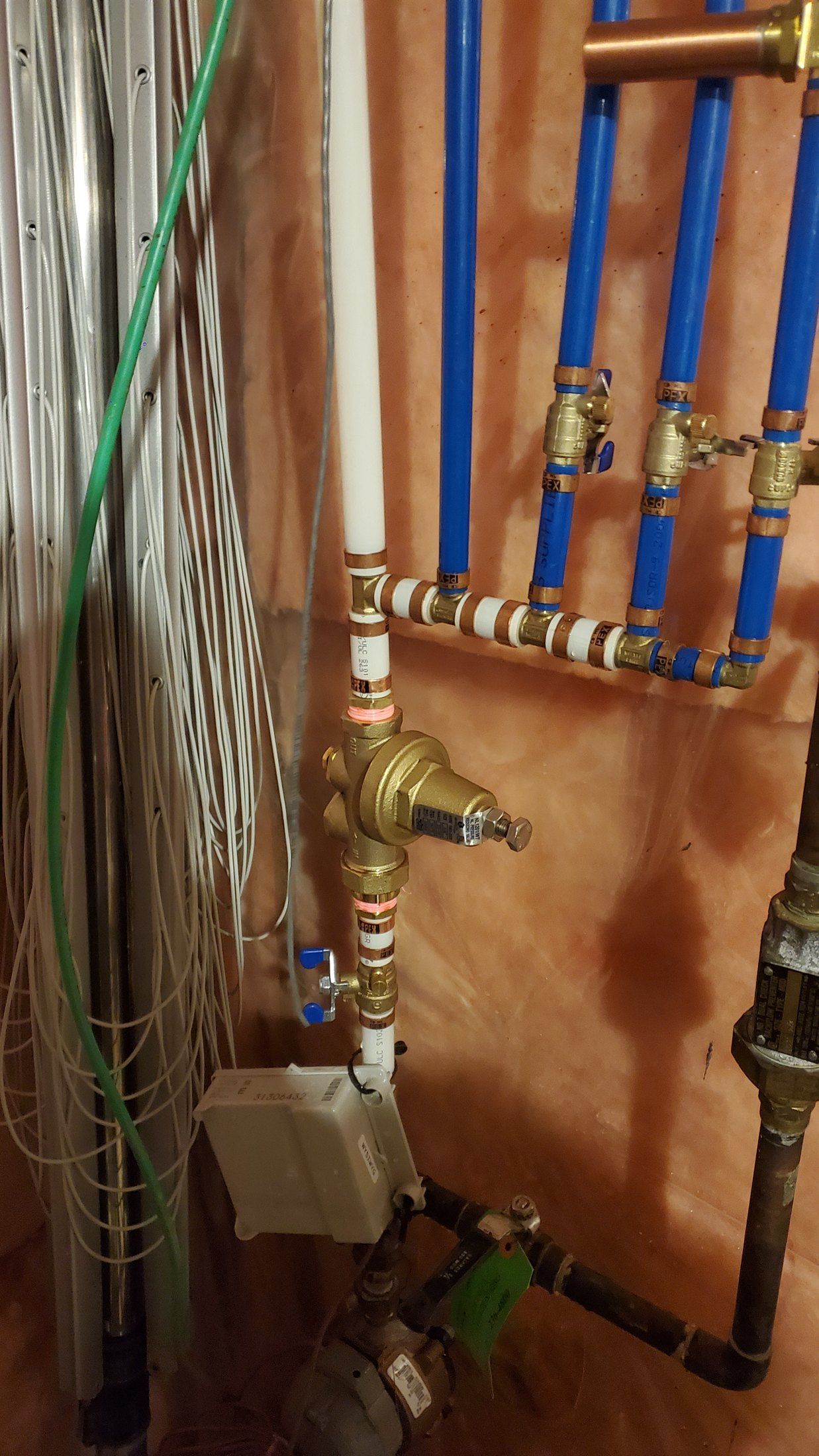 Calgary Poly-B pipe replacement detail showing clean PEX run by DNB