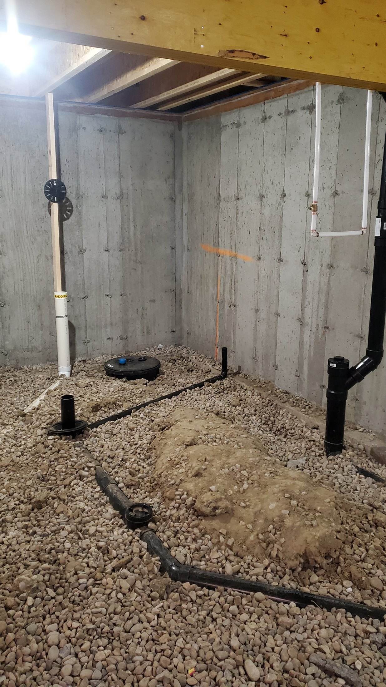 Legal secondary suite plumbing layout in Calgary by DNB