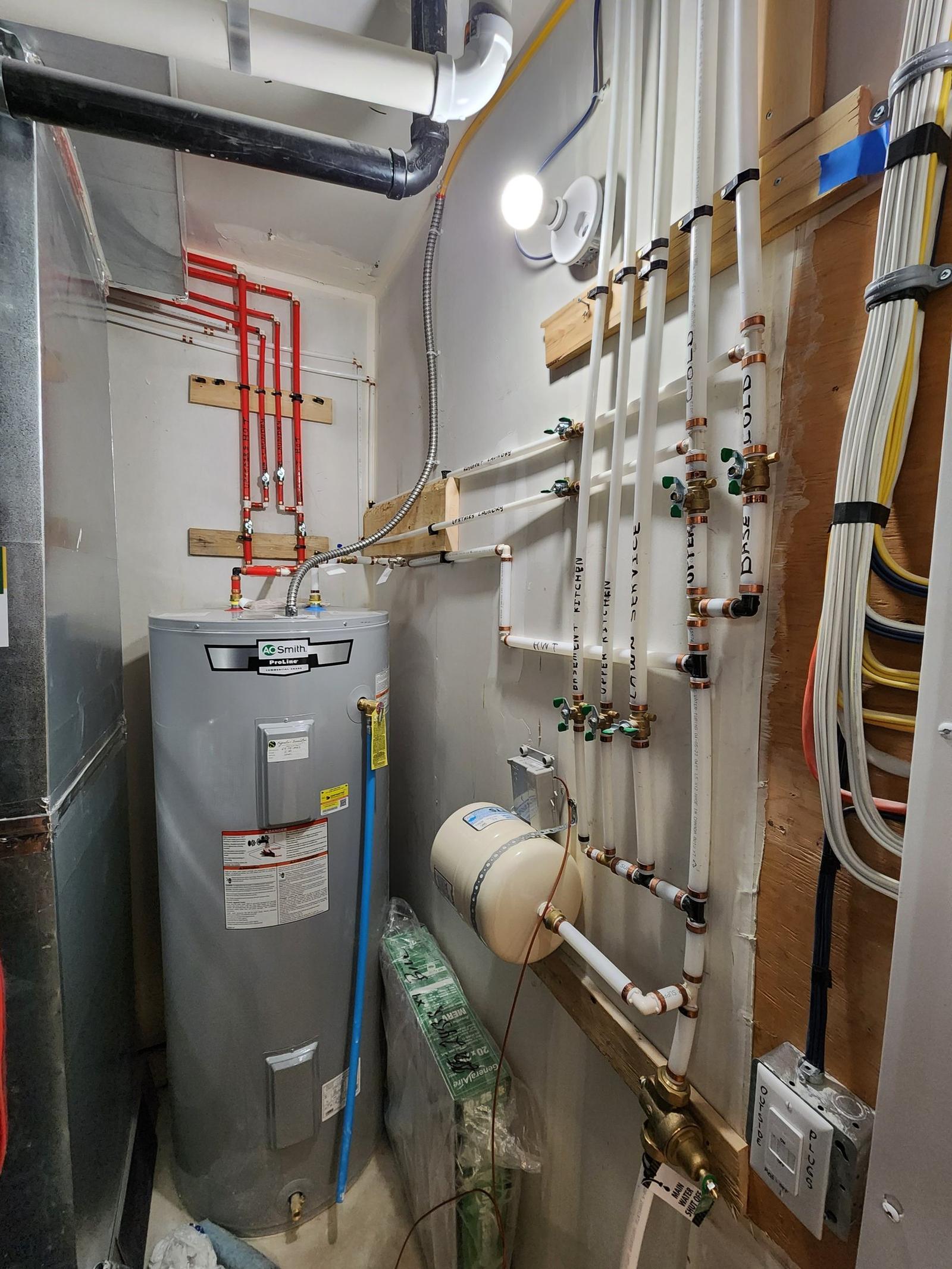 New hot water tank installed by DNB in Calgary